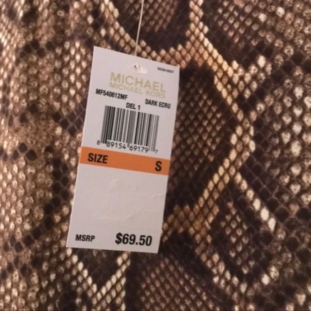 NWT ~ MICHAEL KORS OVERSIZED SNAKE PRINT TOP sz S